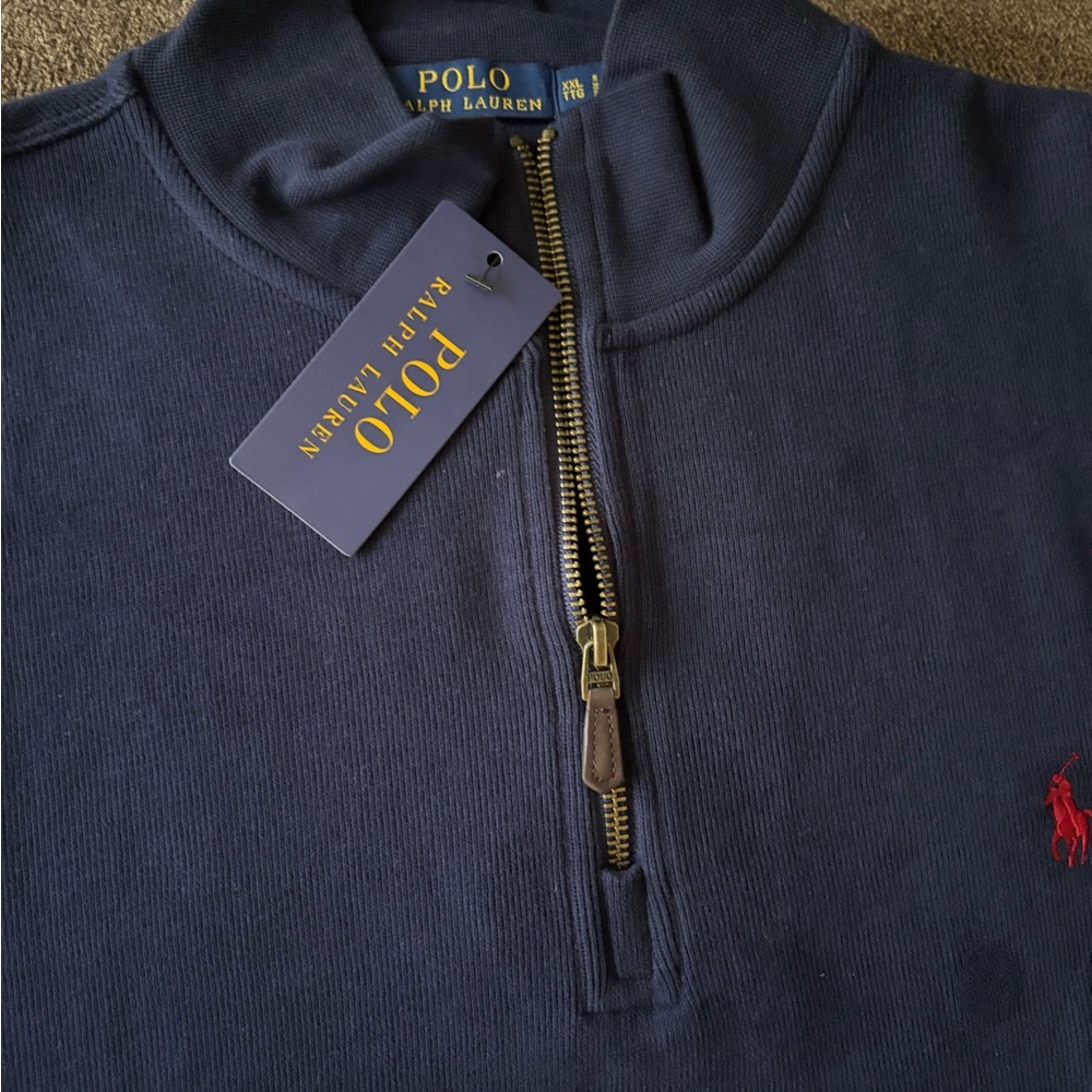 Polo by Ralph Lauren Men's Navy Quarter-Zip